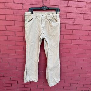 Vtg Levi Strauss Beige Flare Pants Style‎ Mens Size 32 x 30 White Tab Retro